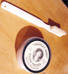 “Country gent” tooth powder